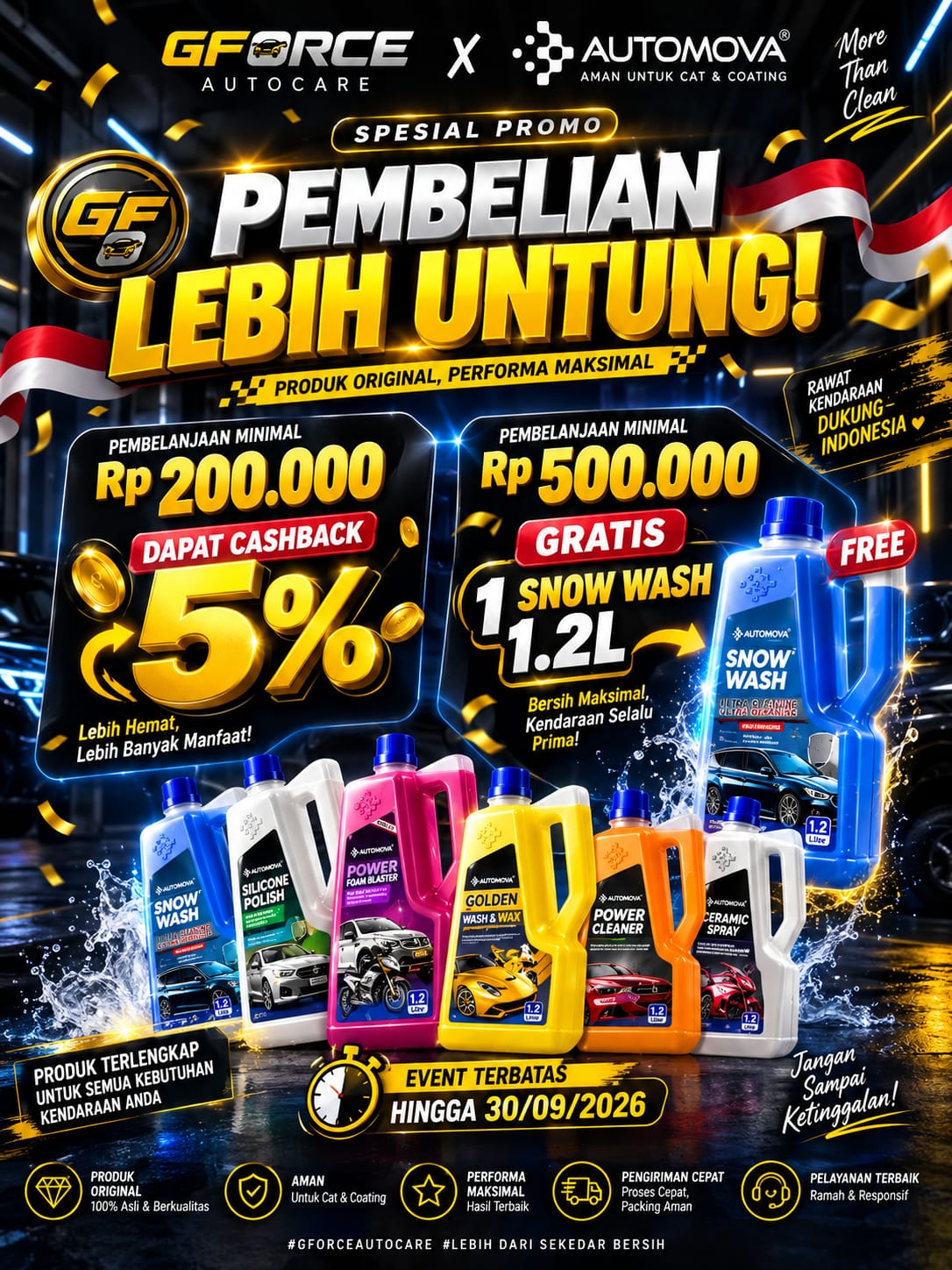 Promo Spesial Cuci Motor GForce